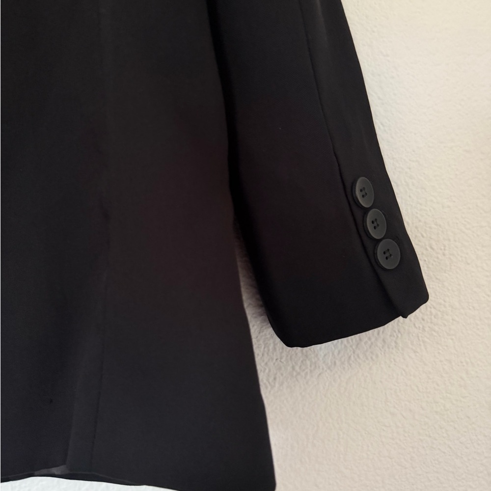 Pull&Bear oversized boyfriend masculine blazer in black M - Picture 7 of 9